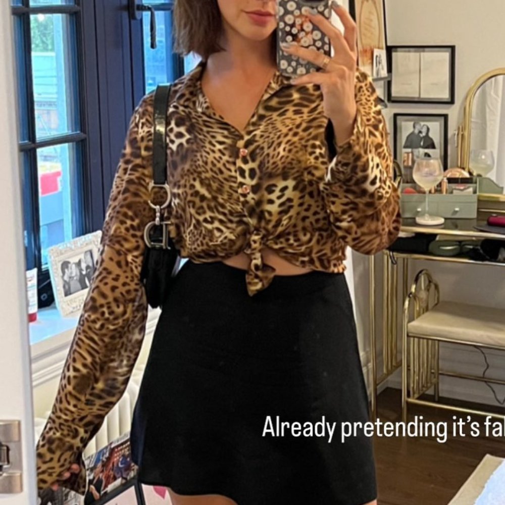 Vintage Leopard Blouse